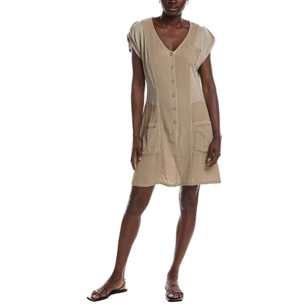 Xcvi Womens  Crevin Mini Dress, Brown